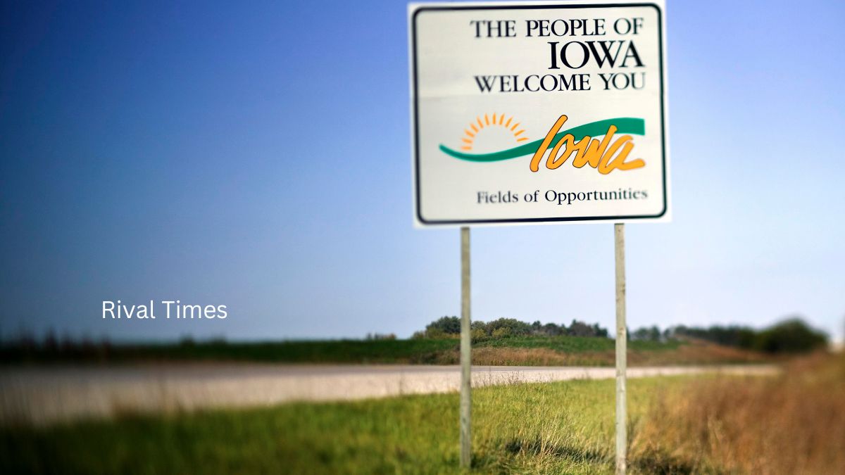 Welcome to Iowa sign